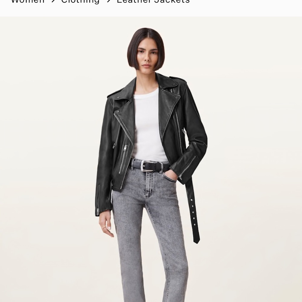 ALLSAINTS leather Belfern biker jacket